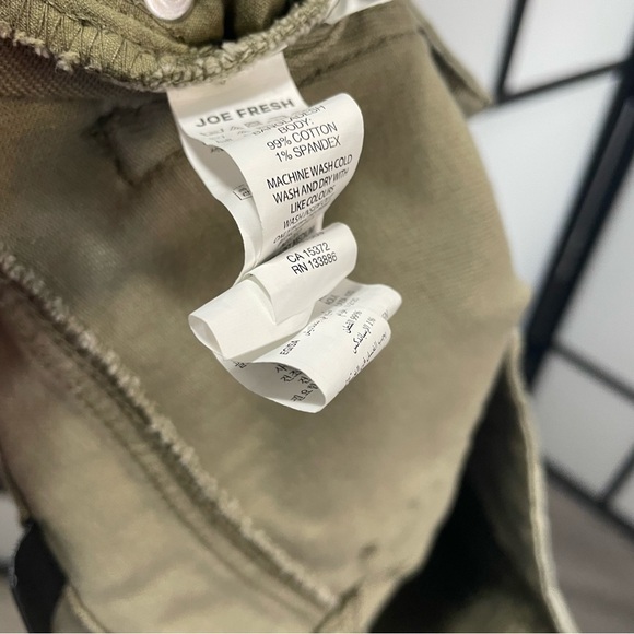 𝅺[29] Joe Fresh Green & Brown Camo Print Ultraslim Denim Jean Women’s - Picture 8 of 9